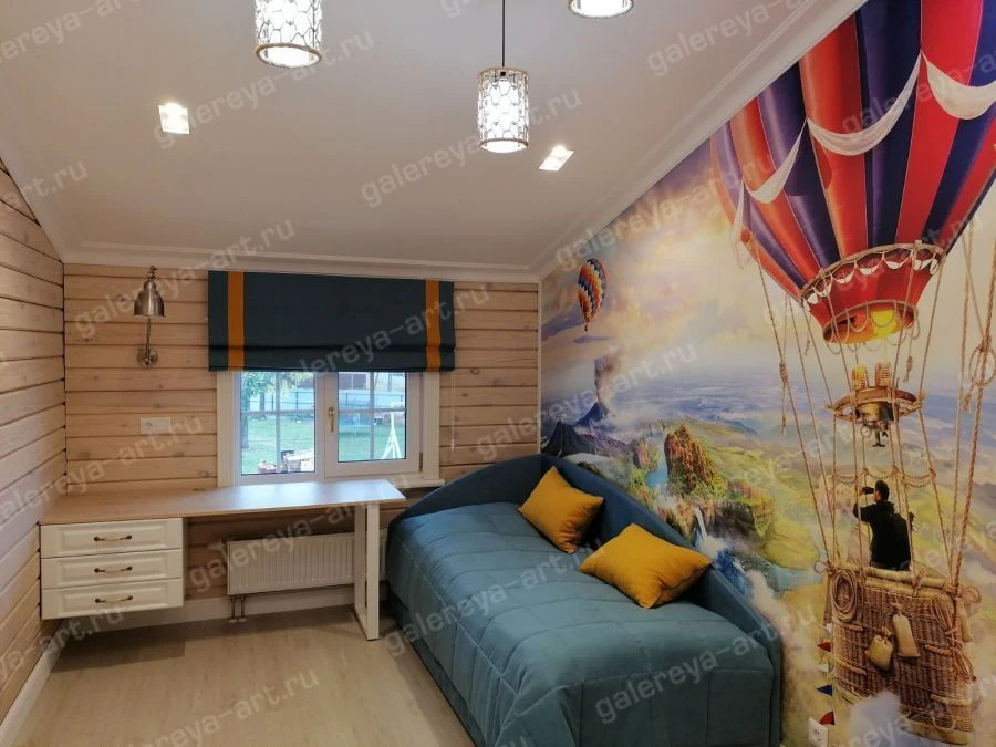 Portiere-Rimsky curtain with pattern