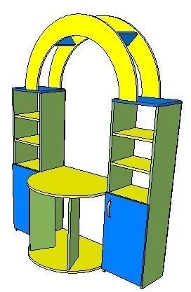Shelving table "Shop" FN.MDU.01.38.00.00.00.00