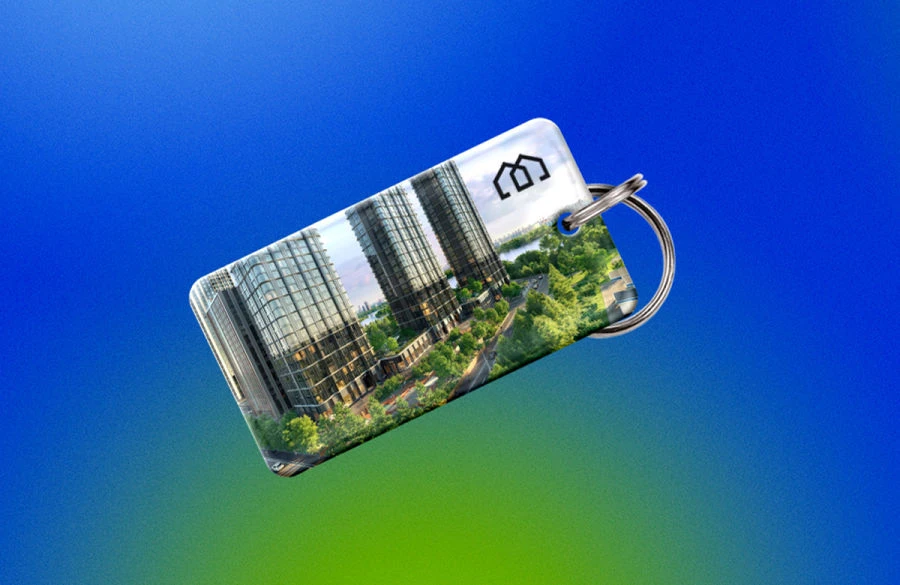 Keyfob with integrated circuit (OK 13.56/125)
