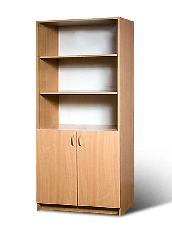 Wooden office shelving unit