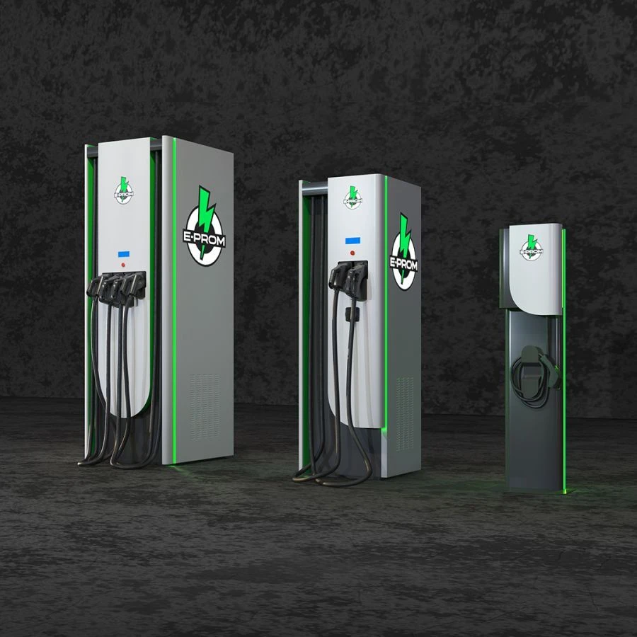 Electric vehicle charging station, model E-PROM 44