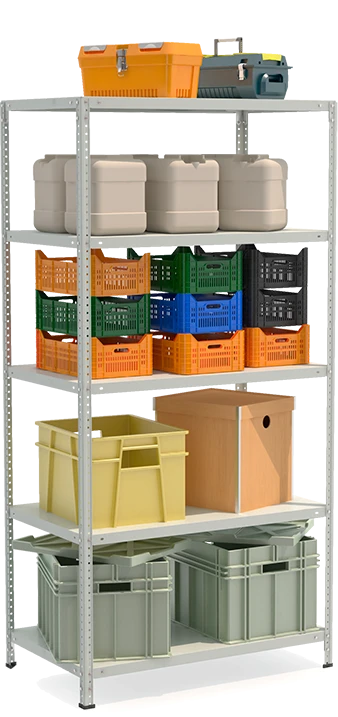 Metal office shelving unit STFL Shelving unit 1065-2.0