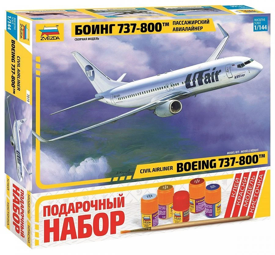 Gift set "Boeing 737-800 passenger airliner".