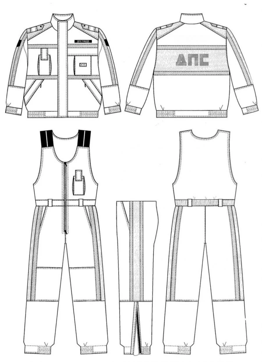 Windproof and moisture-protective suit for officers of traffic police of the State Automobile Inspection of the Ministry of Inte