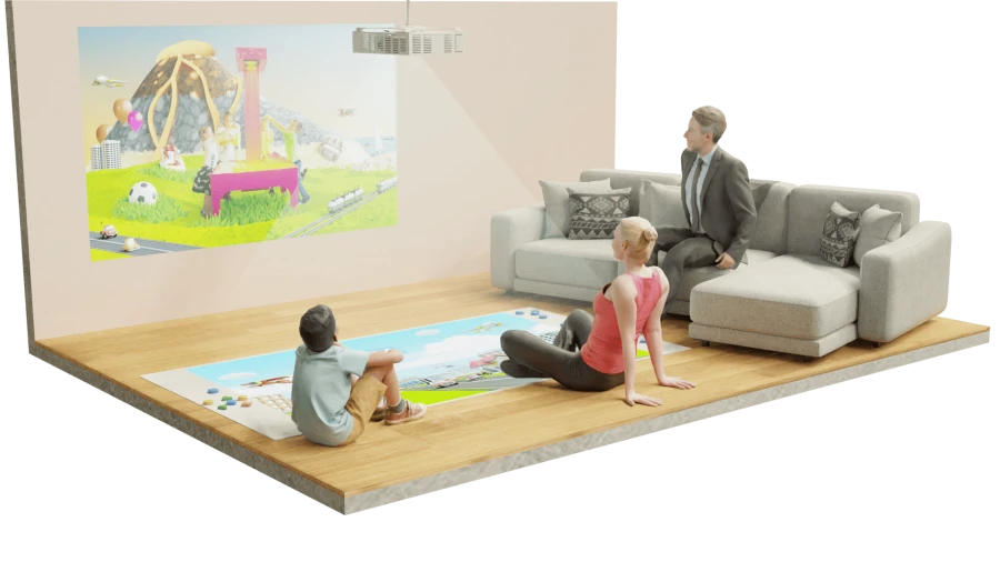 Ronplay Kids 4in1 interactive complex with interactive floor and wall function, model RsB5