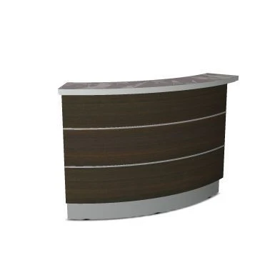 Reception desk element 125*37*120 straight "Comfort" K.902