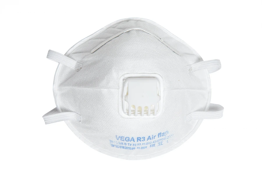 Vega spec brand filter half mask with exhalation valve, protection class FFP3 NR D , model: VEGA R3 Air flap