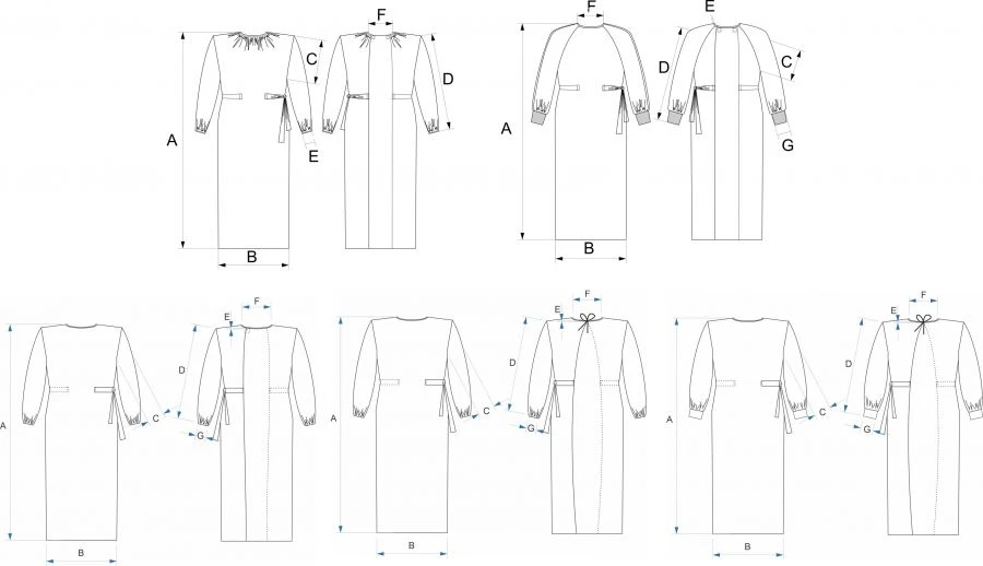 SINGLE-USE ISOLATING GOWN