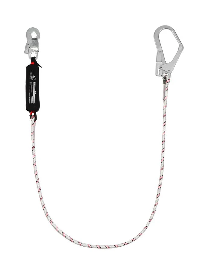 Single, non-adjustable rope sling with shock absorber "aB12", article number vnt aB12