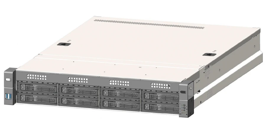 Server Eureka model 2U-Int 98596243.466219.002-07 (server case KDBA.469573.003; matboard KDBA.469555.005; backplates KDBA.4)