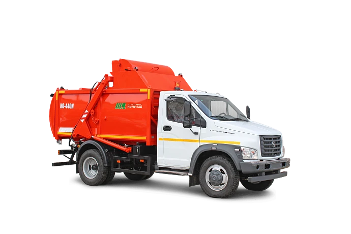 Garbage truck KO-440N, type KO-440, modification KO-440N, base chassis and vehicles: GAZ-C41R13, GAZ-C41R33.