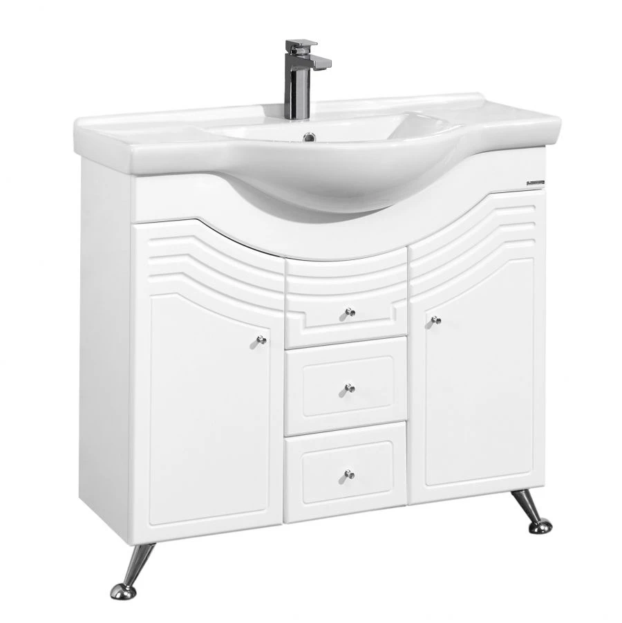 Cabinet under sink Aquaton Domus 95 white 1A061301DO0101.A061.3.01D.O01.0