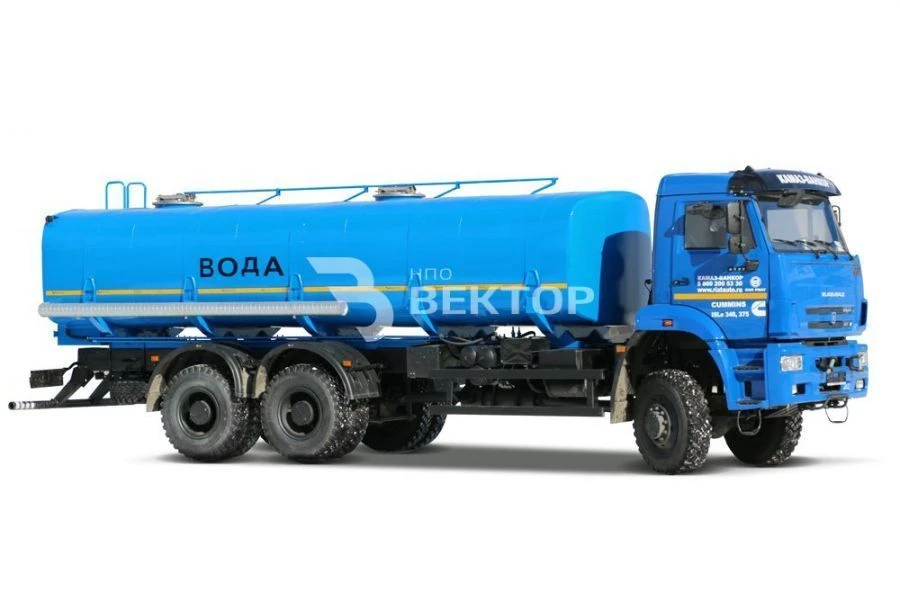 Tank truck for transportation of food liquids (technical water) ??? 4680A6-20 on chassis KAMAZ 6522-53, 6522-54, 6522-RT