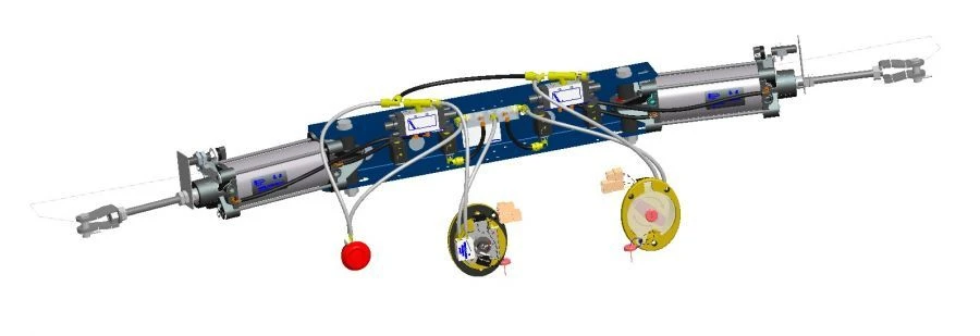 Vehicle door pneumatic actuator 40N2R63/116Z0B002