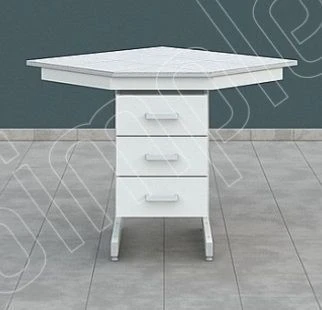 Corner laboratory table