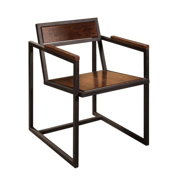 Armchair on metal frame