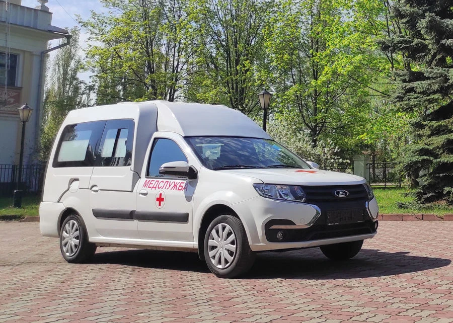 Motor vehicles type LRGSM, category M1, mod. LRGS0M2 in "Medical Service" version on the basis of LADA type R90, mod. KS045L