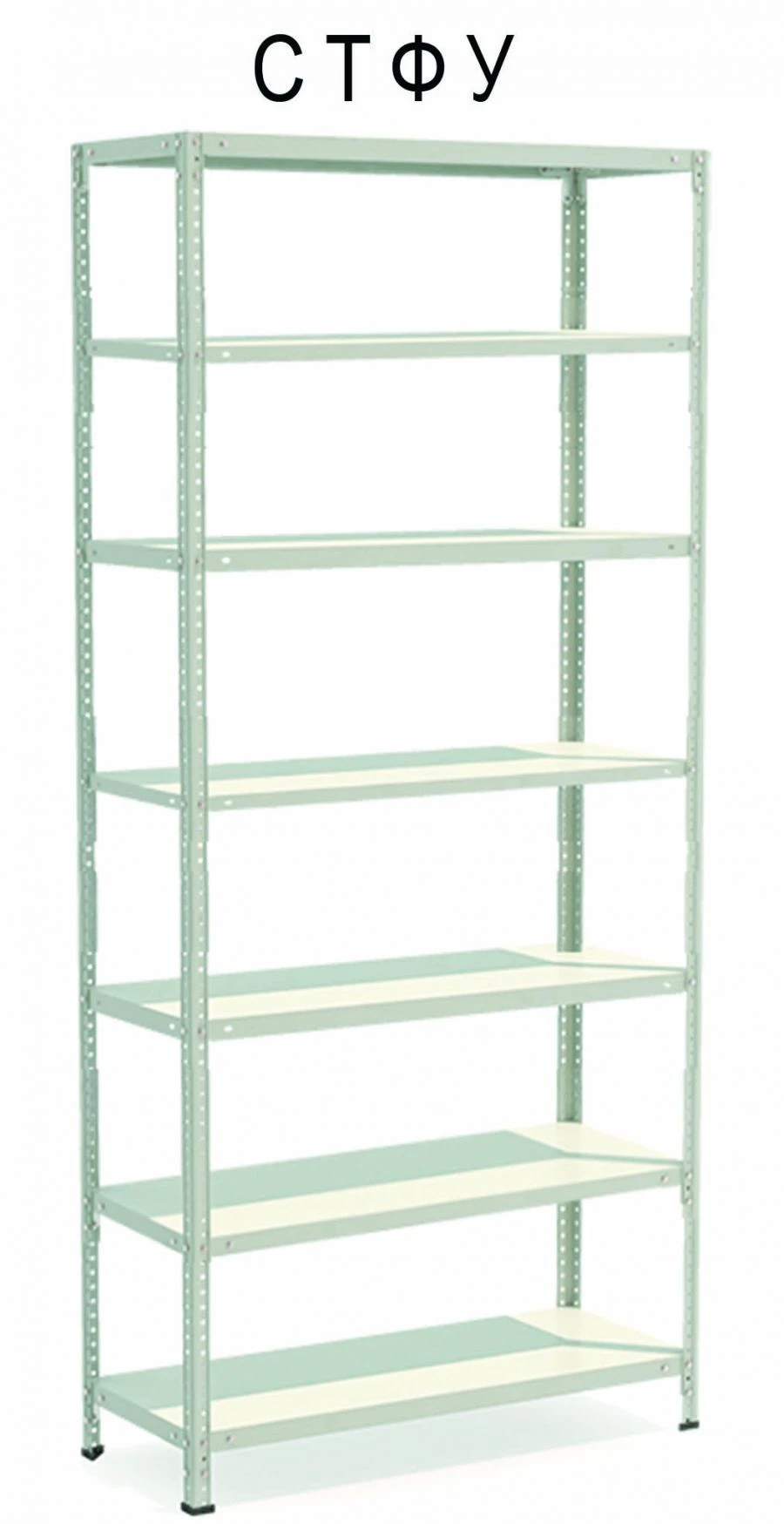 Metal shelf reinforced shelving unit STFU 1044-2.5