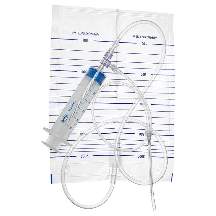 Set for drainage of pleural cavity, version 2 with puncture needles 1,1x80 mm (G19x3"), 1,6x80 mm (G16x3"), 1,8x80 mm.