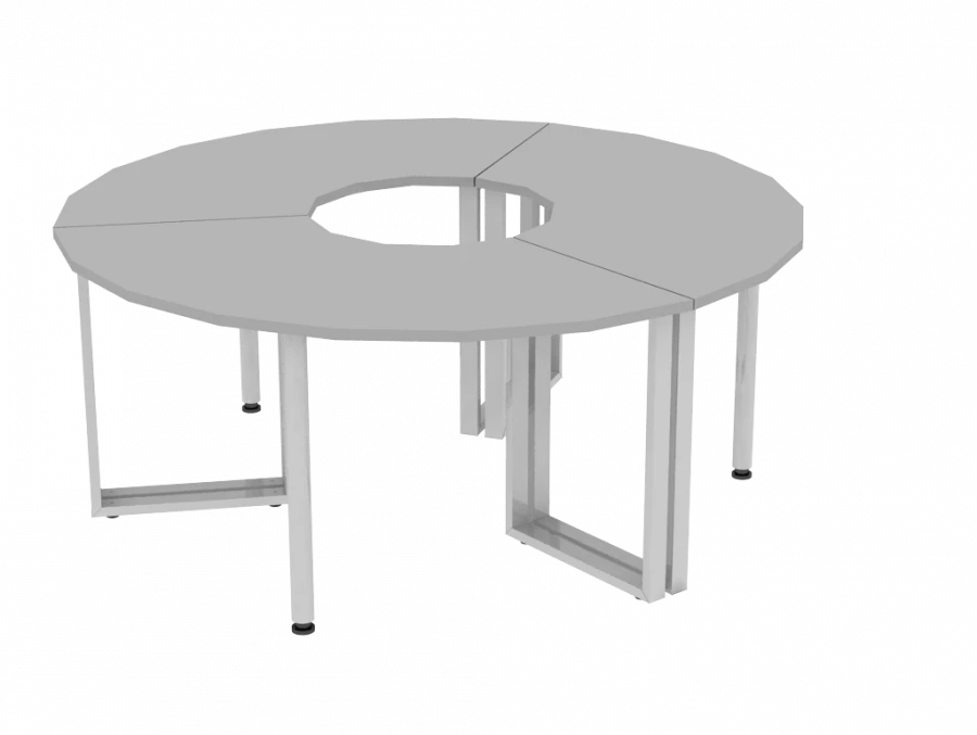 Modular round table 1800x760mm (LxH)