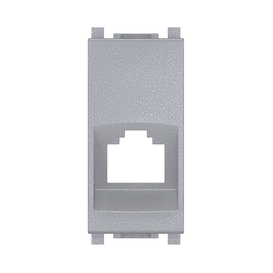 CADUCEUS ALING Experience Adapter for Keystone RJ12/RJ45, 1M, silver, art. no. 74201.0 74201.S