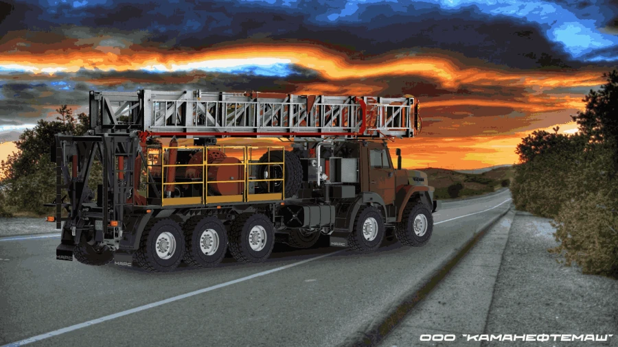 Mobile unit for well repair and drilling MARS-100S
