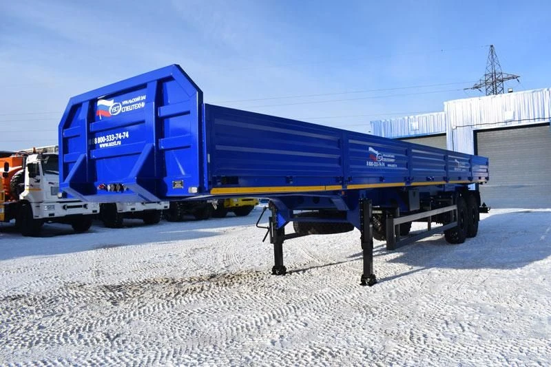 Flatbed semi-trailer, UZST brand, type 9179, modification 9179-0000042