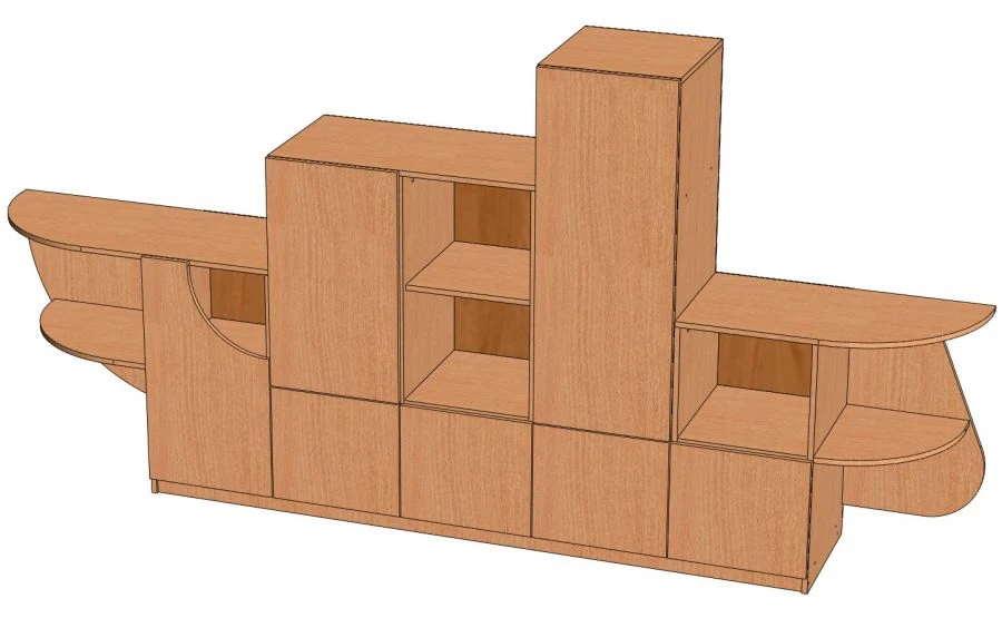 Shelving unit "Fregat". Model: S-F