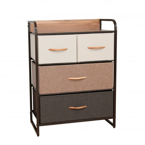Dresser on metal frame.
