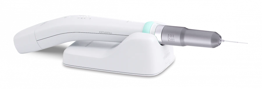System for three-dimensional obturation of tooth root canals with heated gutta-percha. Model "Estus Pack-Fill". Estus Fill" vers