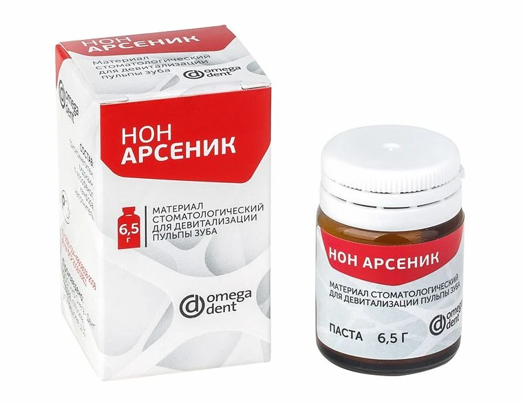 Dental material for devitalisation of dental pulp "Non Arsenic"