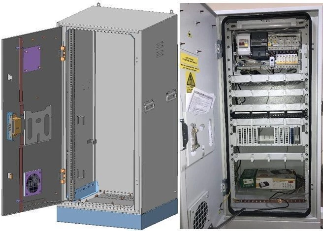 Reinforced wall-mounted distribution cabinet SHRNu-V-25U-600x1300x550RT1
