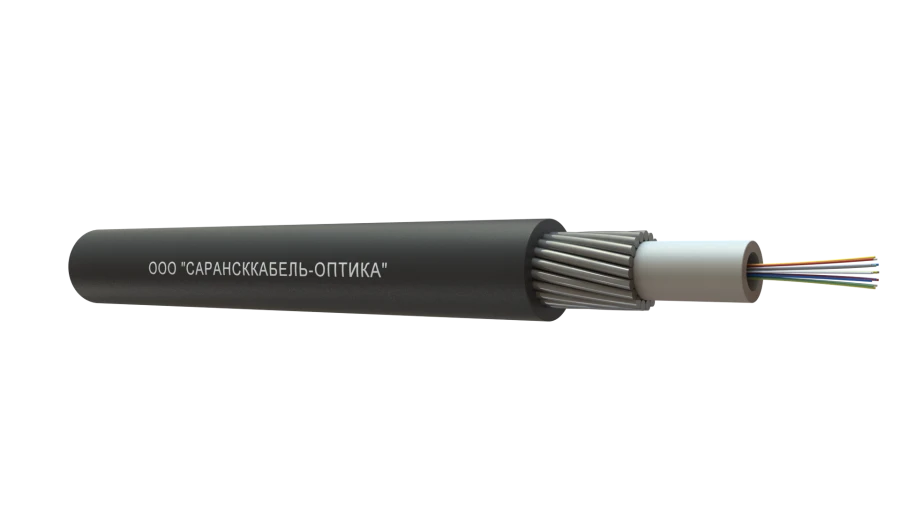 Fibre-optic cable into the ground of OKB-T mark