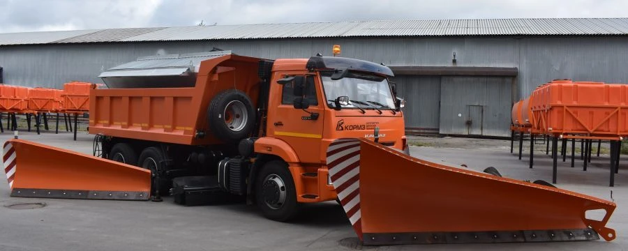 Road combined sweeping machine DMK-40M on the basis of chassis KAMAZ 65115-50, KAMAZ 65115-A5