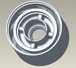 Support apparatus, housing, DN1750, 0.68 in. shaft, type ARZ, Niresist / BRG HSG: DN1750, .68, ARZ, NI-RST part number 1181064