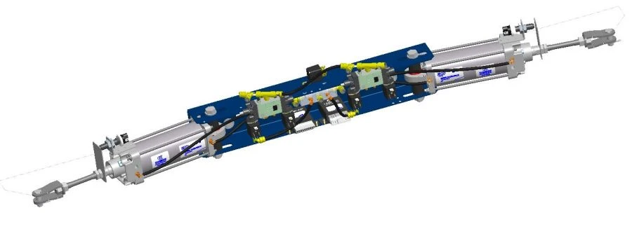 Vehicle door pneumatic actuator 40N2R63/116T1B114