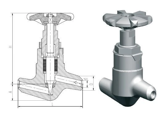 Throttle and regulating valves 1085-100-E