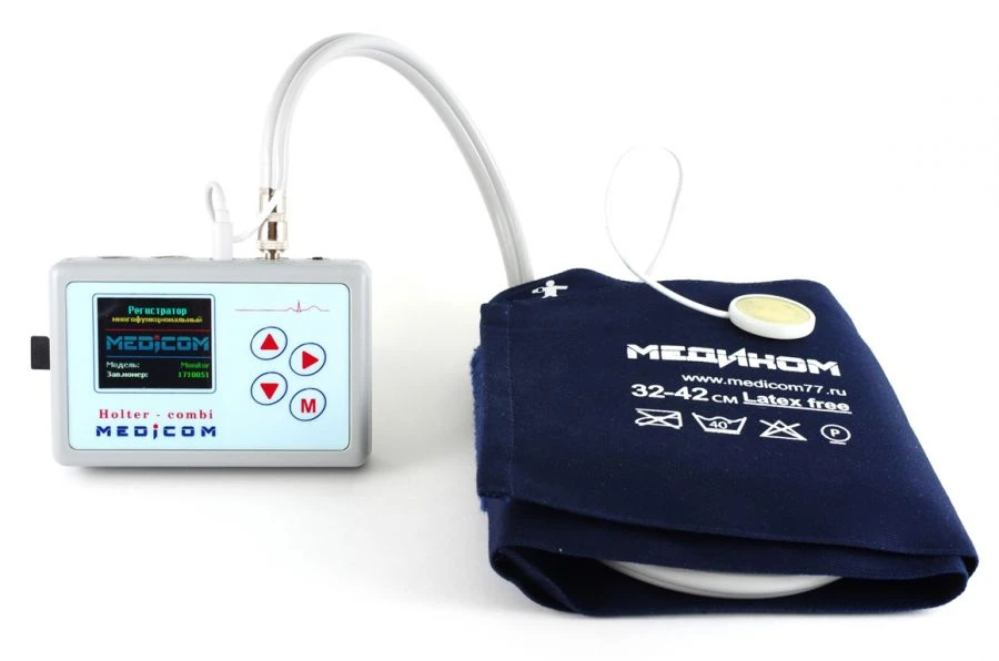Complex of daily ECG and BP monitoring "Medikom-kombi" according to TU 9442-001-86580521-2014 with registrar MD-01M without poss