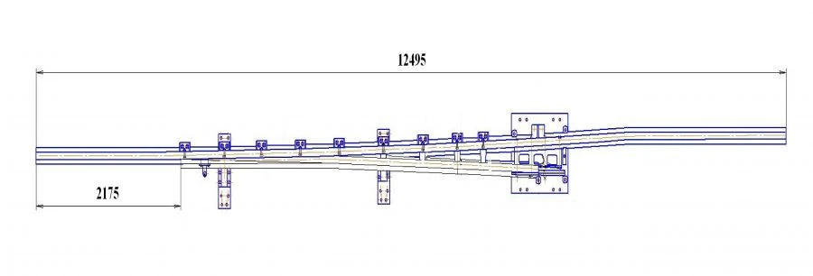 Frame rail of P50 type with shank of the project 2212.01.010
