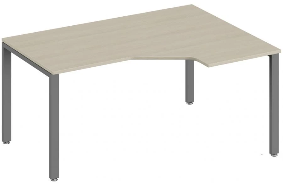 Table top of the right ergonomic table with metal frame TRD322155 of the "TREND" series
