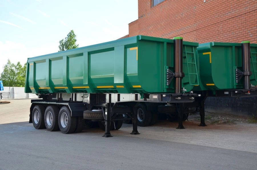 Dump semi-trailer of Tonar 952362 model with axles of TONAR models 90422,90424, 90431, 20883, 1342.