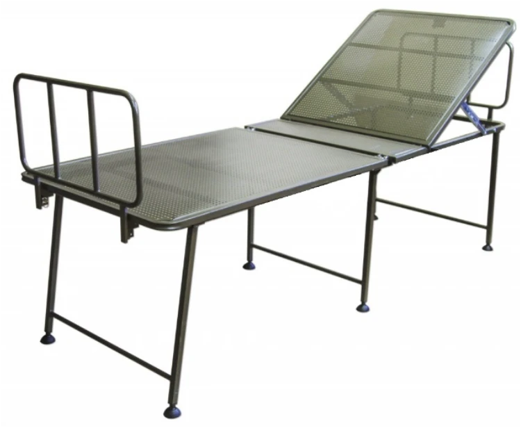 Folding medical beds according to TU 32.50.30-013-09442403-2023, variant of execution: Folding resuscitation bed KR-02.