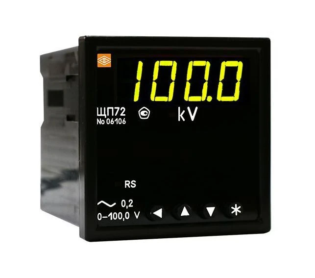 Panelboard digital electrical measuring instrument: version ShchP72