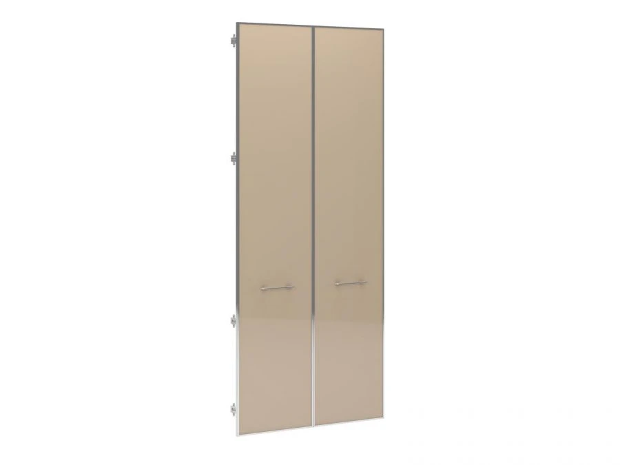 Large glass doors tinted in colour collection in aluminium frame, Art. No. JNS503