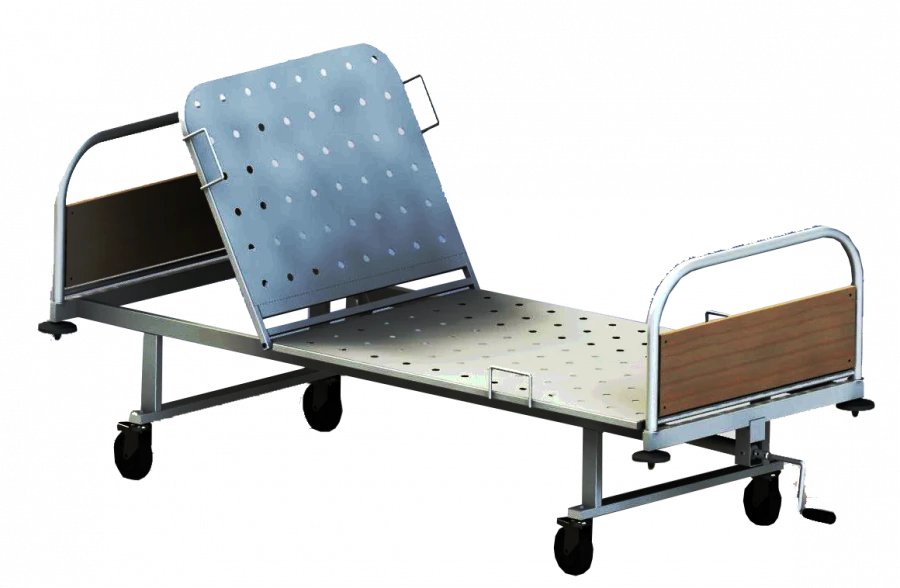 Functional bed for medical institutions according to TU 9452-001-81150649-2011 two-section KMFT (BY-102) with accessories