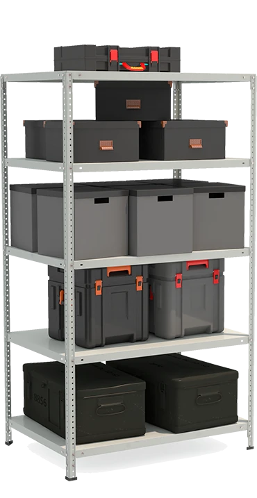 Metal shelf reinforced shelving unit model STF Shelf 1075-1.8