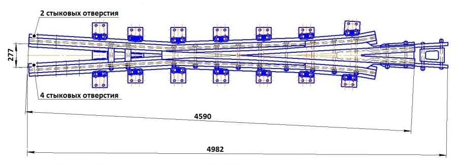 Cross member type P65 type cross of type 1/9 of project ?01.003.3000.00-03