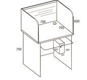 Language laboratory table. Item No. TMSV08/22