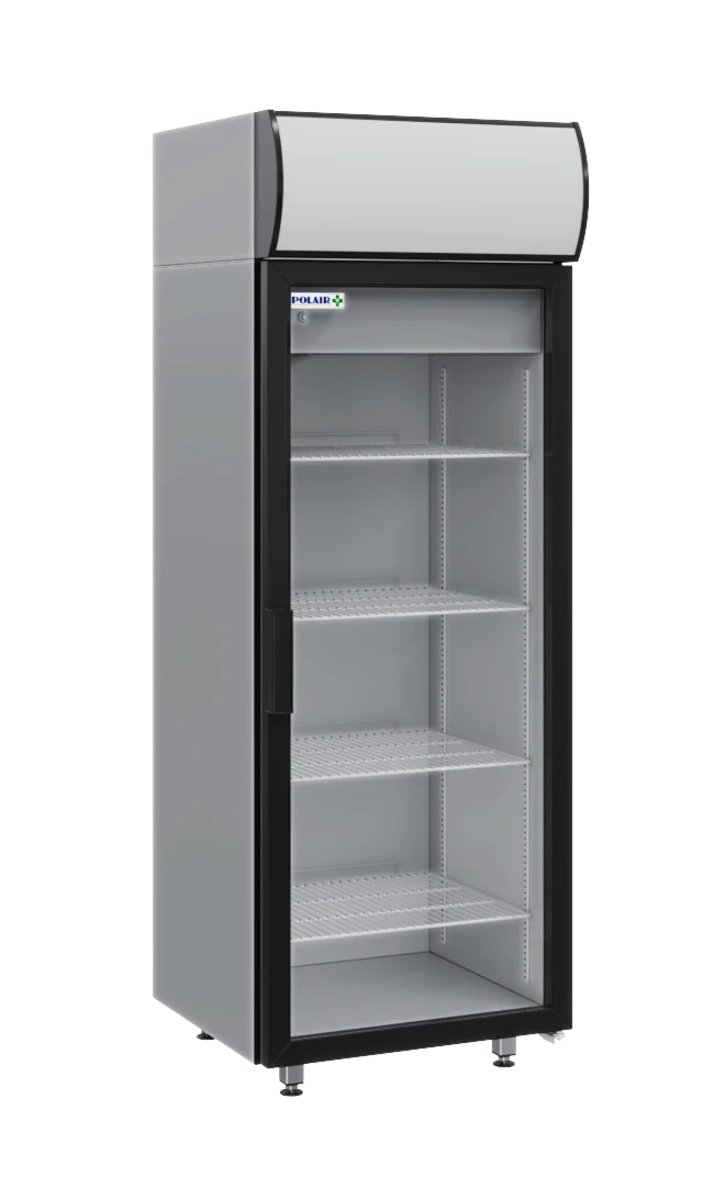 Refrigerated pharmaceutical cabinet of "POLAIR" trademark SHHF-0,7DS-N stainless steel.