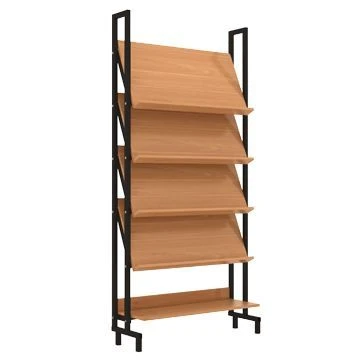 Library demonstration shelving unit